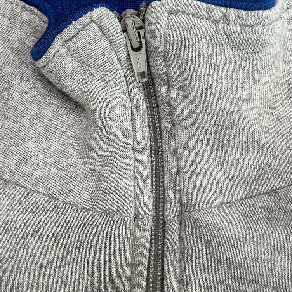 Vintage Main Event Gray & Royal Blue Zip-Up Track Jacket - Picture 2 of 8